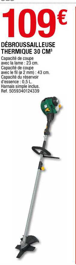 débroussailleuse thermique 30 cm3