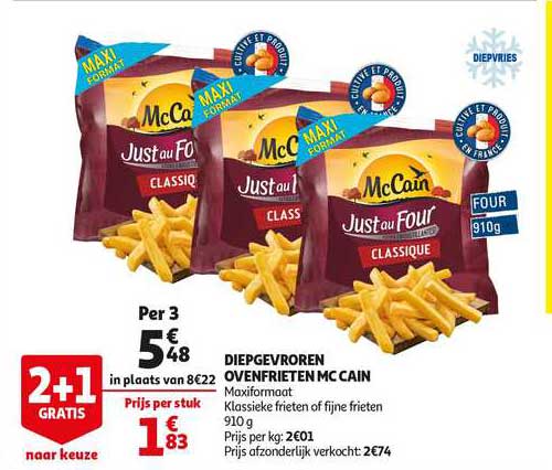 diepgevroren ovenfrieten mc cain