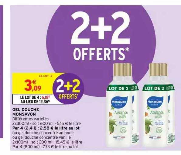 Gel Douche Monsavon