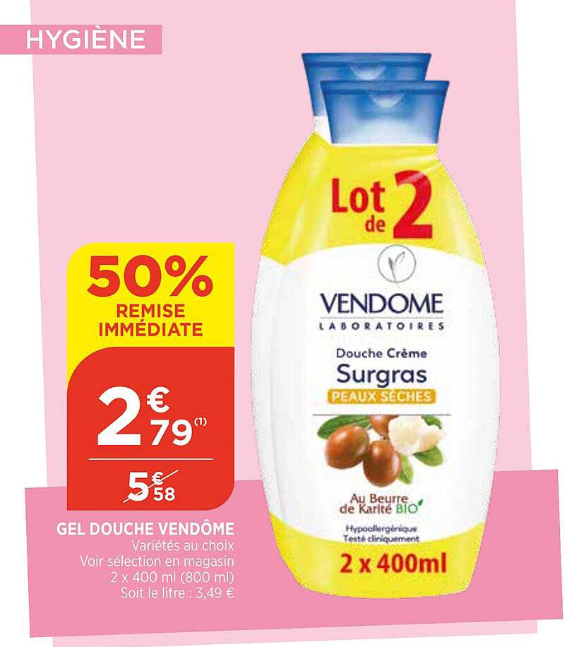 gel douche vendôme