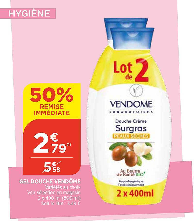 gel douche vendôme
