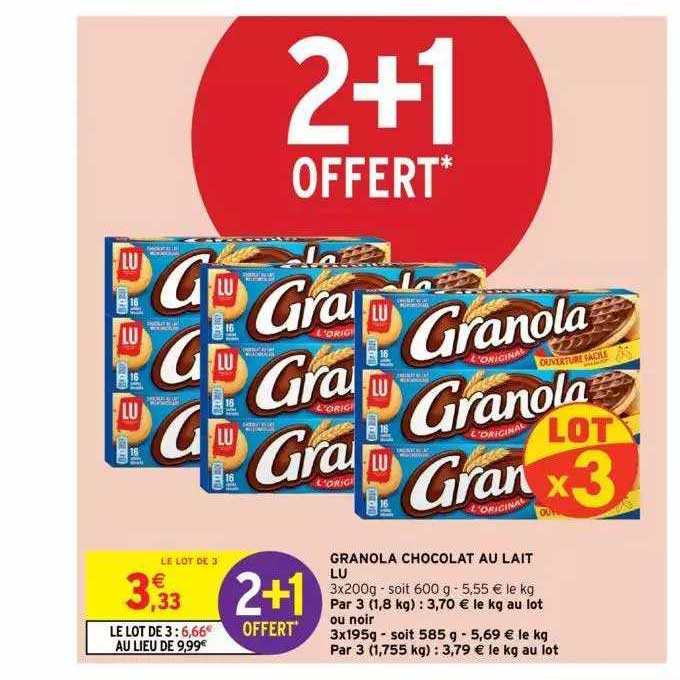 Granola Chocolat Au Lait Lu