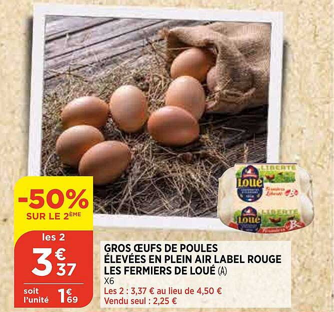gros oeufs de poules élevées en plein air label rouge les fermiers de loué