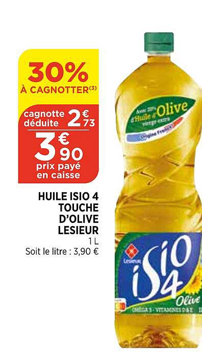 huile isio 4 touche d'olive lesieur