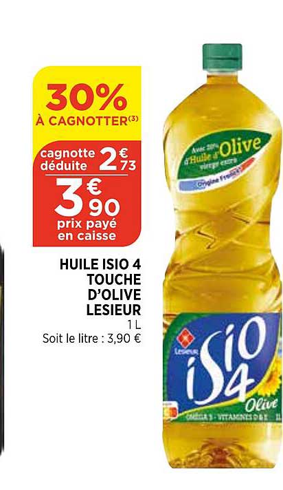 huile isio 4 touche d'olive lesieur