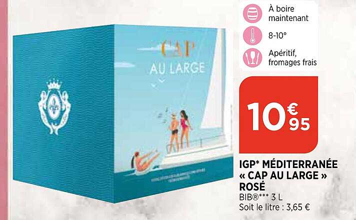 Igp Méditerranée «cap Au Large» Rosé