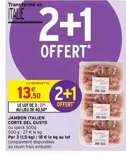 jambon italien corte del gusto