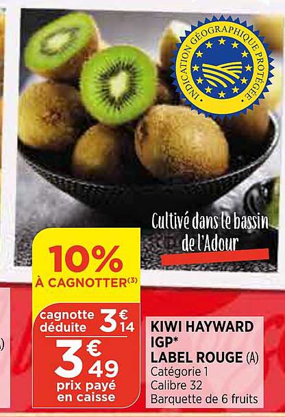 Kiwis Hayward Igp Label Rouge