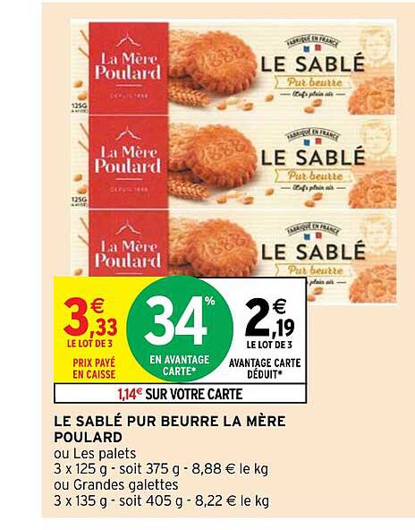 le sablé pur beurre la mère poulard