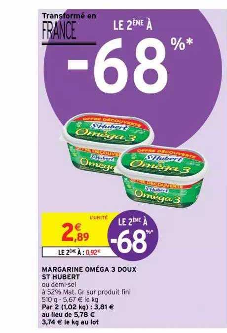 margarine oméga 3 doux st hubert