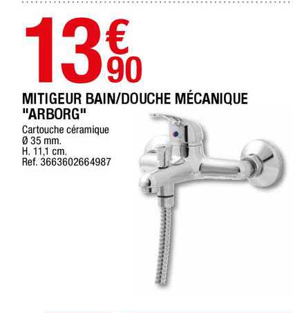 mitigeur bain-douche mécanique "arborg"