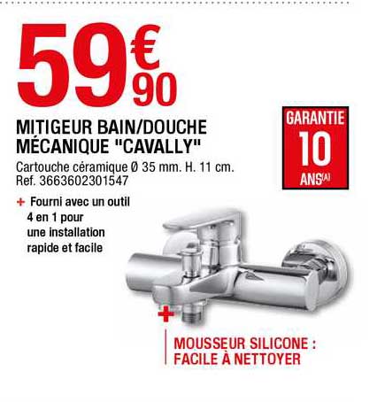 Mitigeur Bain-douche Mécanique "cavally"