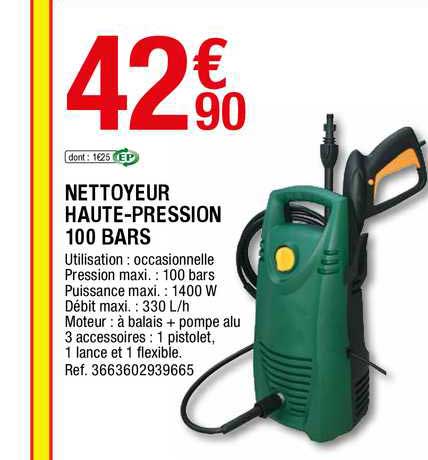 nettoyeur haute-pression 100 bars