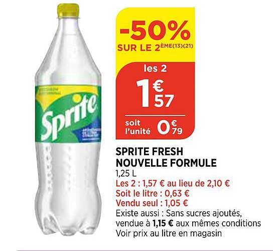 sprite fresh nouvelle formule