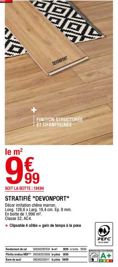 Stratifié "devonport"