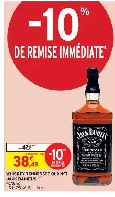 whiskey tennessee old n°7 jack daniel's