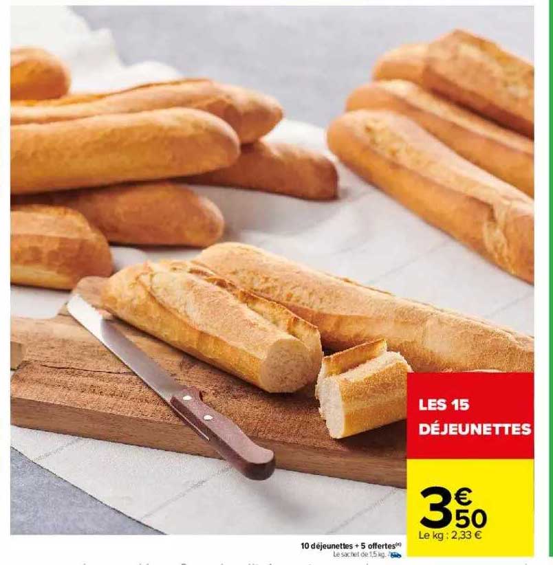 10 déjeunettes +5 offertes