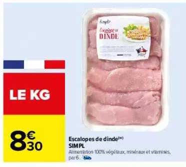 Escalopes De Dinde Simpl