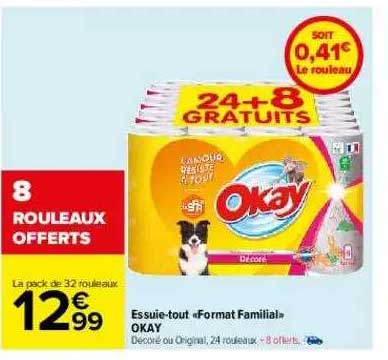 essuie-tout format familial okay