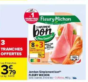jambon simplement bon fleury michon