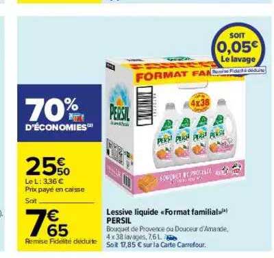 lessive liquide format familial persil