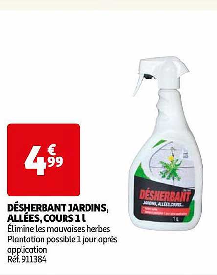 désherbant jardins, allées, cours 1l