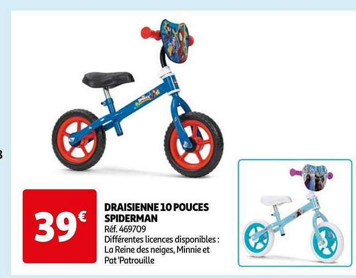 draisienne 10 pouces spiderman