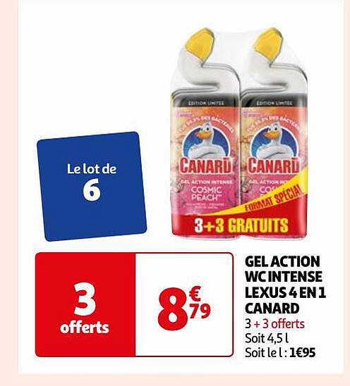 Gel Action Wc Intense Lexus 4 En 1 Canard