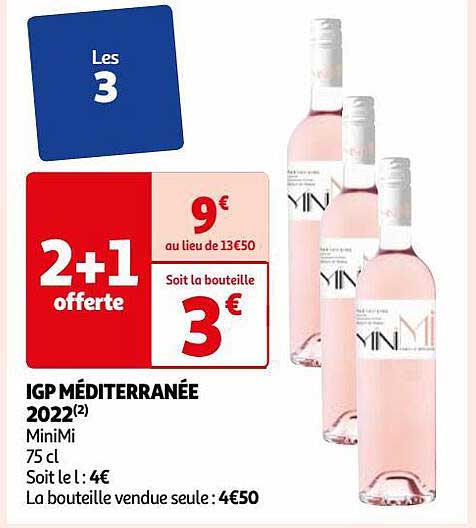 Igp Méditerranée 2022 Minimi 2+1offert