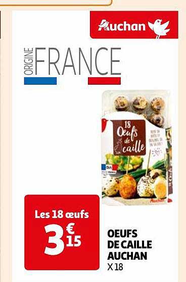 œufs de caille auchan