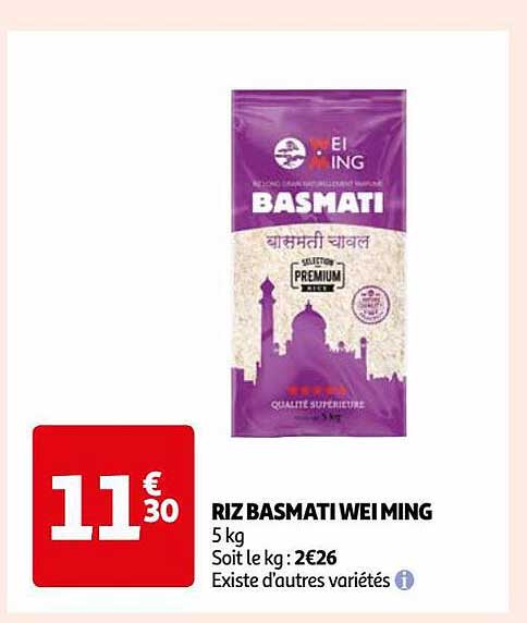 Riz Basmati Wei Ming