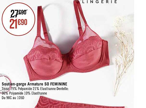 soutien-gorge armature so féminine