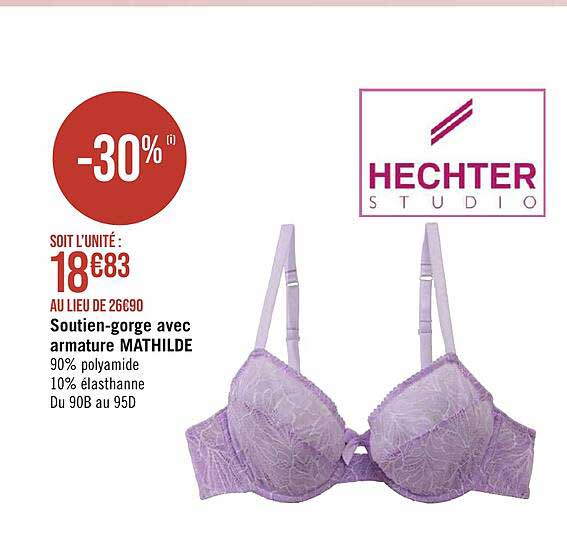 soutien-gorge avec armature mathilde hechter studio