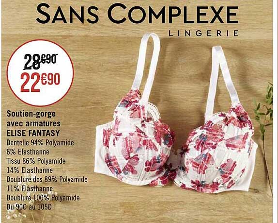 soutien-gorge avec armatures elise fantasy