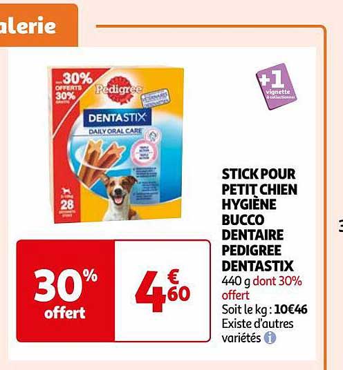 stick pour petit chien hygiène bucco dentaire pedigree dentastix