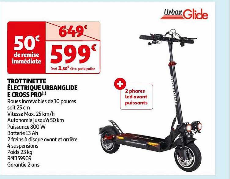 Trottinette électrique Urbanglide E Cross Pro