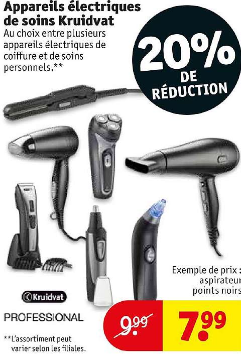 appareils électriques de soins kruidvat