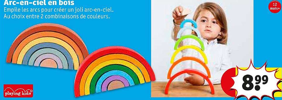 arc-en-ciel en bois