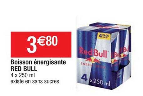 boisson énergisante red bull