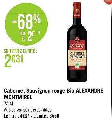 cabernet sauvignon rouge bio alexandre montmirel