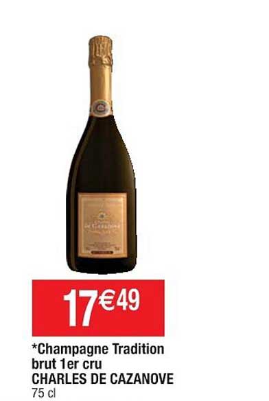 champagne tradition brut 1er cru charles de cazanove