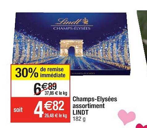 champs-élysées assortiment lindt