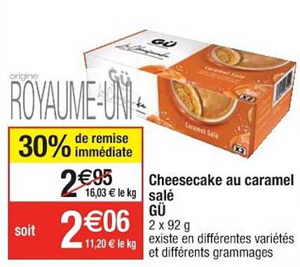 Cheesecake Au Caramel Salé Gü
