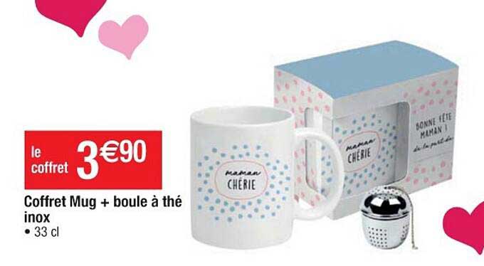 Coffret Mug + Boule à Thé Inox