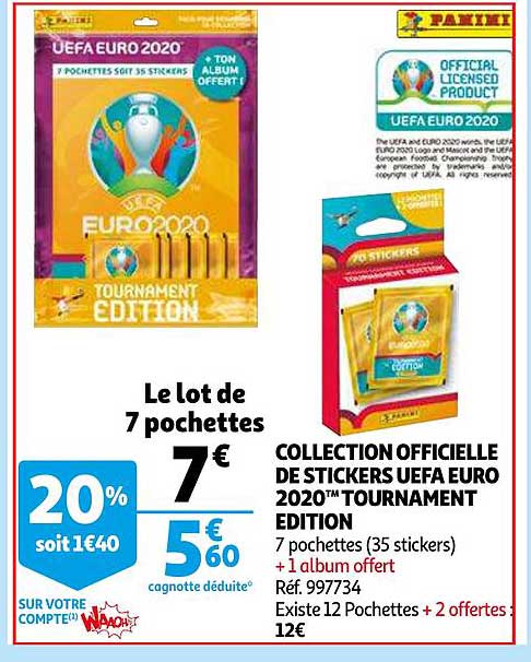collection officielle de stickers uefa euro 2020 tournament edition