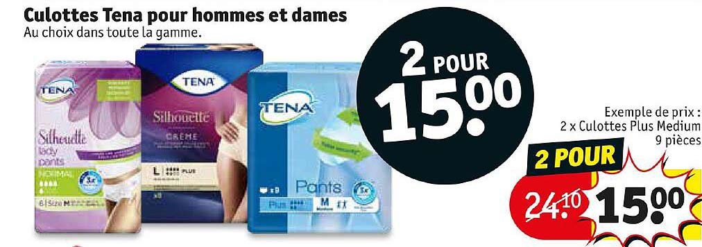 culottes tena pour hommes et dames