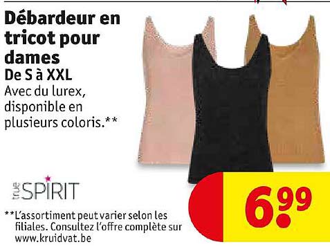 débardeur en tricot pour dames
