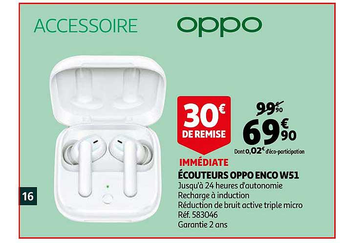 écouteurs oppo enco w51