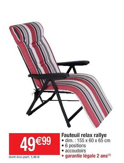 fauteuil relax rallye