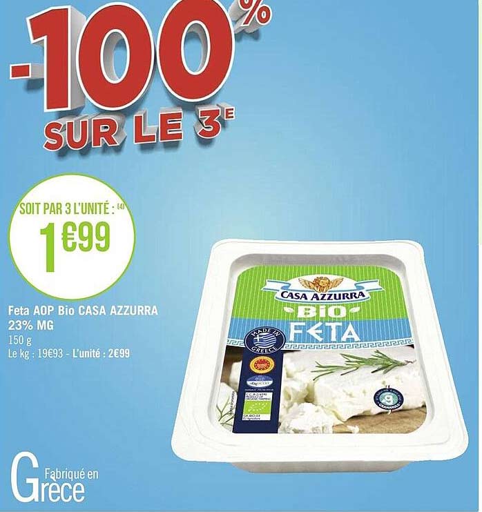 feta aop bio caza azzurra 23% mg